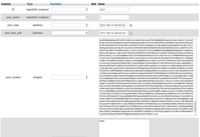 Encrypted Post Content in DataBase