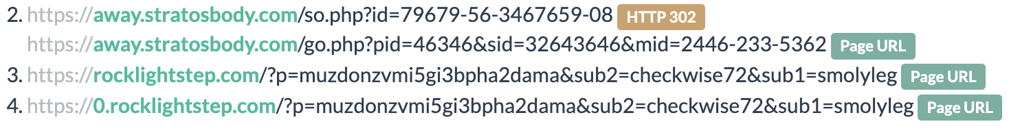 Balada Injector redirect URL patterns