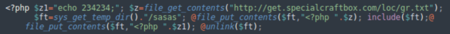 Attackers execute this code from the backdoor