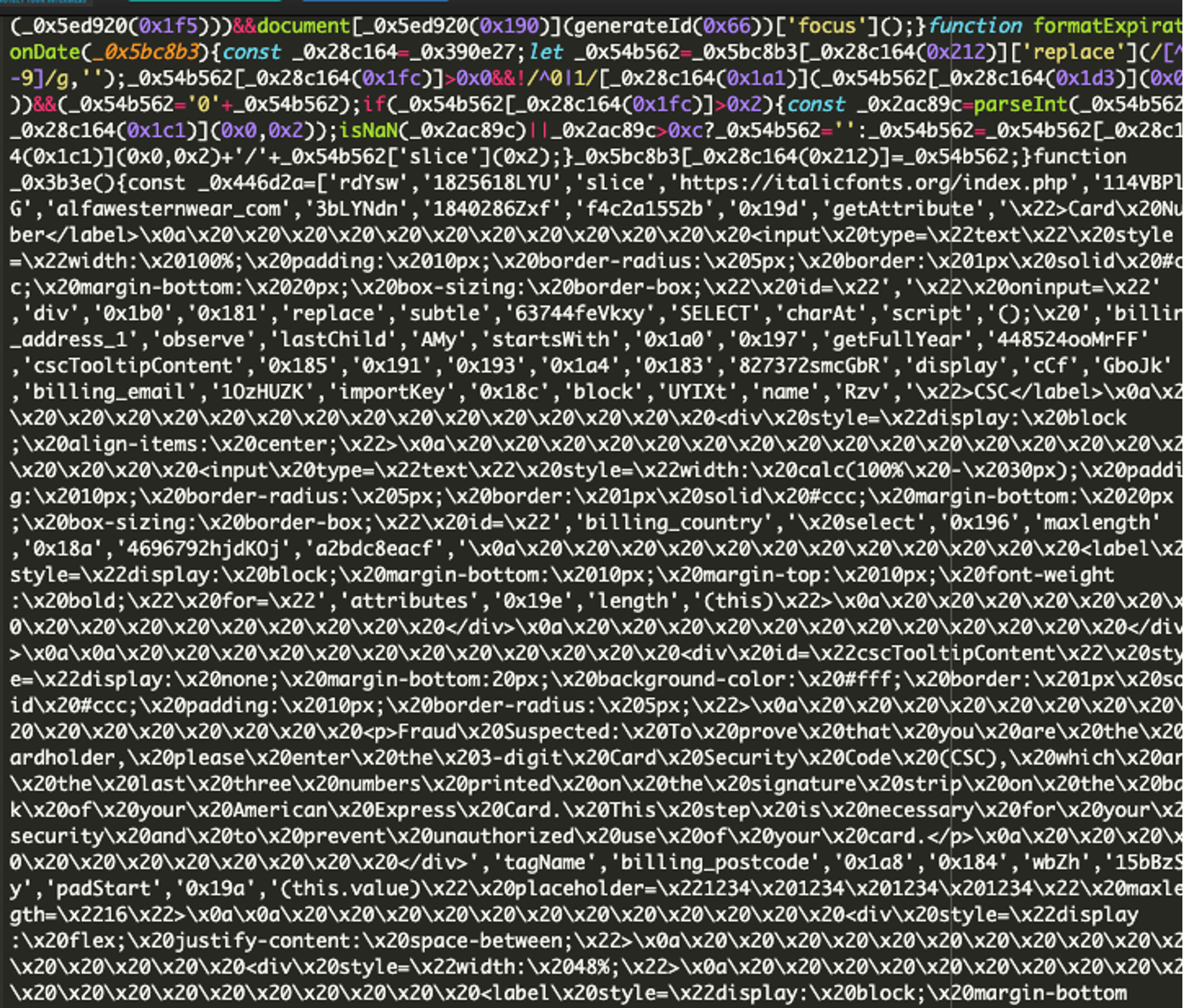 fake form script